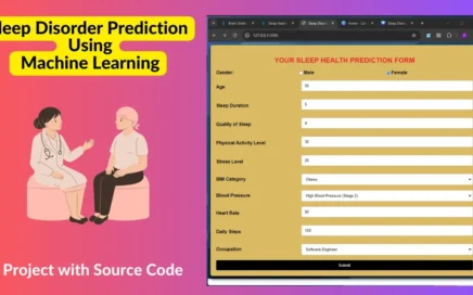 Sleep Disorder Prediction Using Machine Learning Project