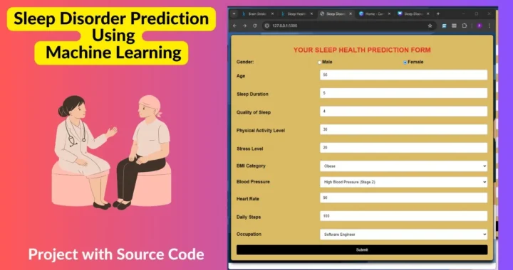 Sleep Disorder Prediction Using Machine Learning Project