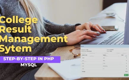 Online College Result Management System PHP MySQL