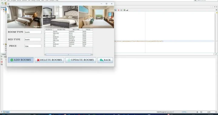 Hotel Management System Project Java Swing GUI and MySQL