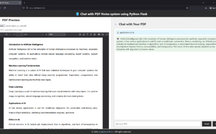 Chat with PDF Notes system using Python LangChain Flask