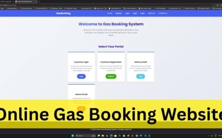 Online Gas Booking System Using PHP and MySQL