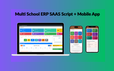 ProjectWorlds Multi School ERP SAAS Script Mobile App