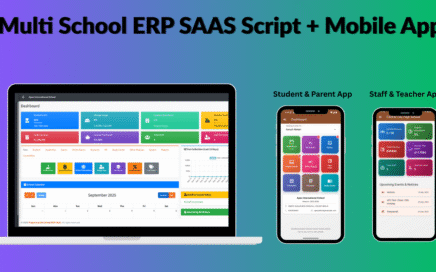 School Management System Script with Mobile App