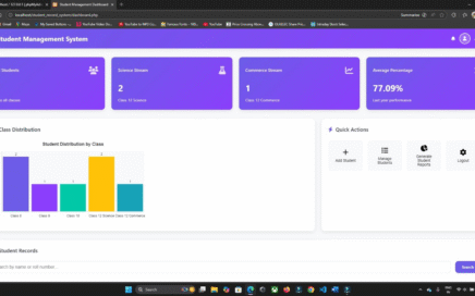 Student Record Managment System in PHP MySQL