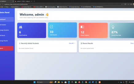 Student Record Managment System in PHP & MySQL