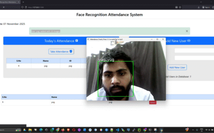 Facial Recognition Attendance System using Python & Flask