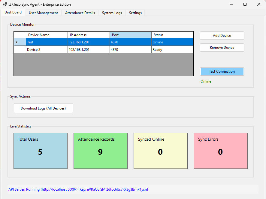 Biometric Sync Agent: Projectworlds School Multi ERP Manual (v2.0)