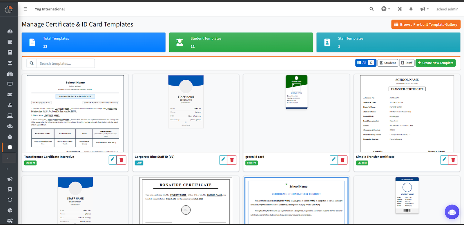 Projectworlds Multi School ERP SaaS V2.0: The Ultimate Interactive Smart Certificate Engine