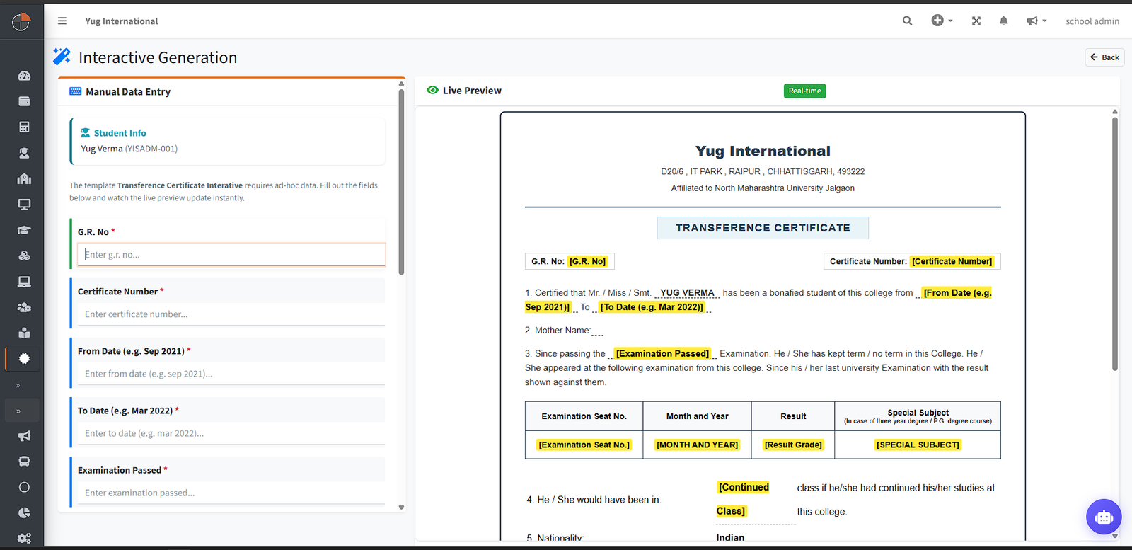 Projectworlds Multi School ERP SaaS V2.0: The Ultimate Interactive Smart Certificate Engine